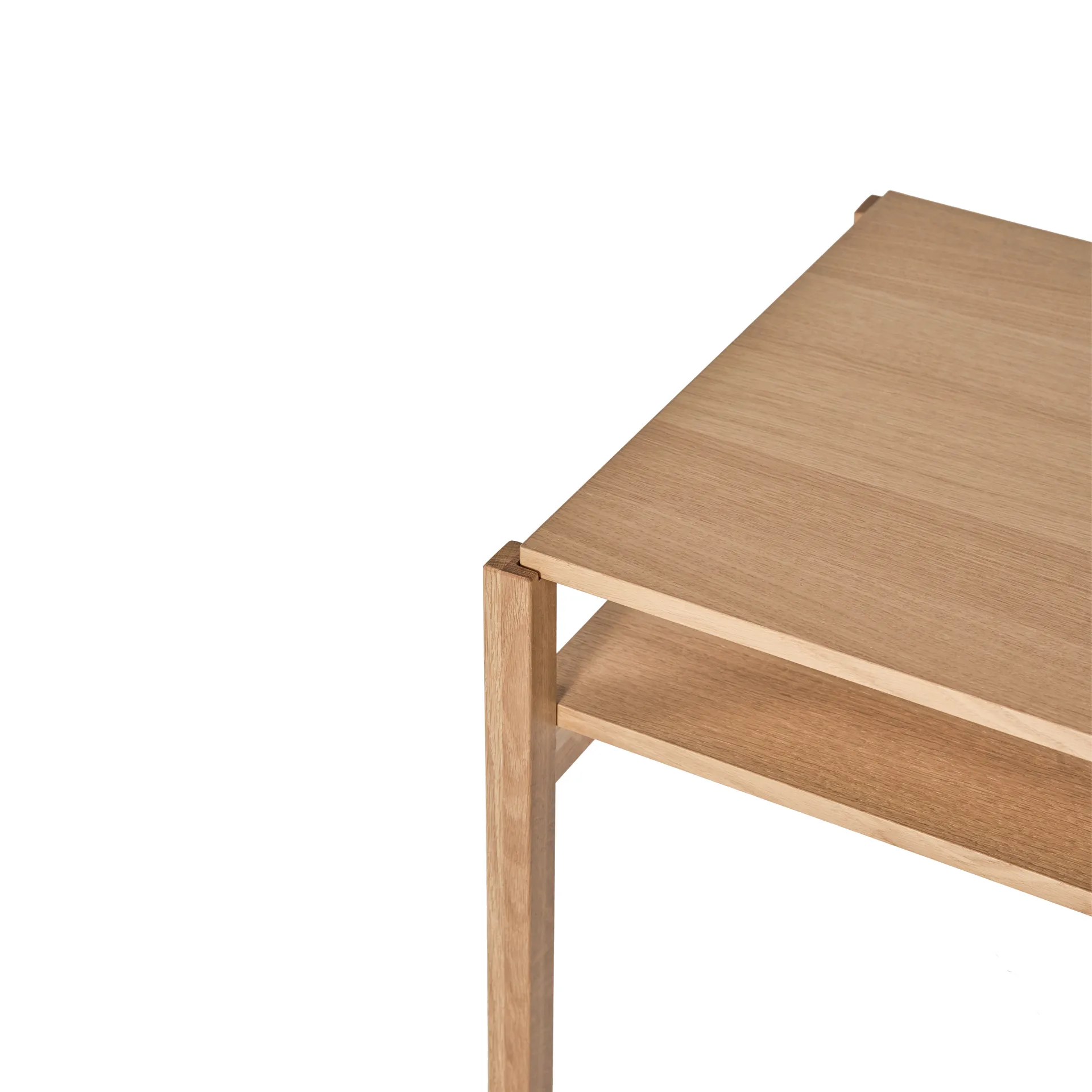 Table basse Lid, Chêne pigmenté blanc, 125×50 cm 1898