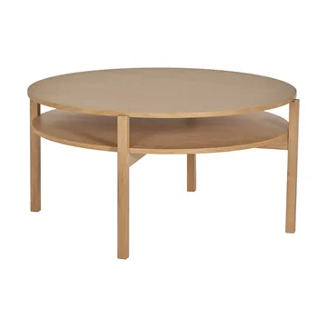 Table basse Lid - Chêne pigmenté blanc, Ø90 cm - 1898