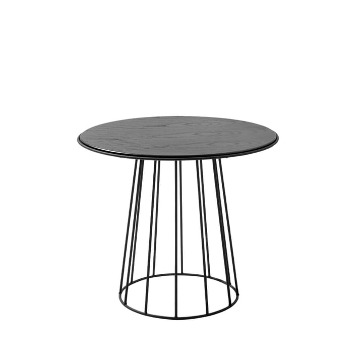 Table basse Lidhem Ø50 cm - Chêne laqué noir - 1898