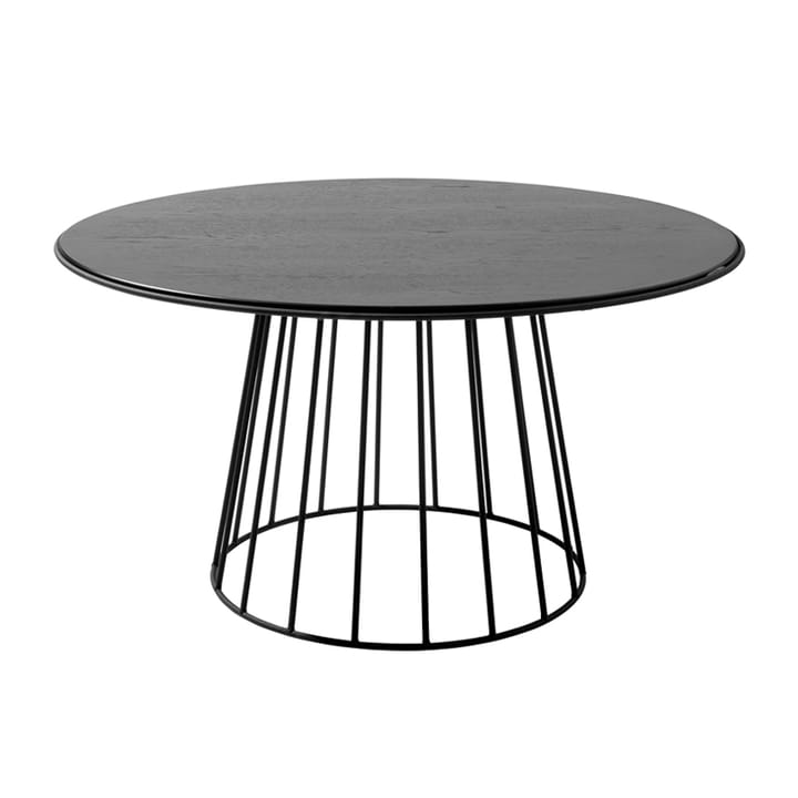 Table basse Lidhem Ø90 cm - Chêne laqué noir - 1898