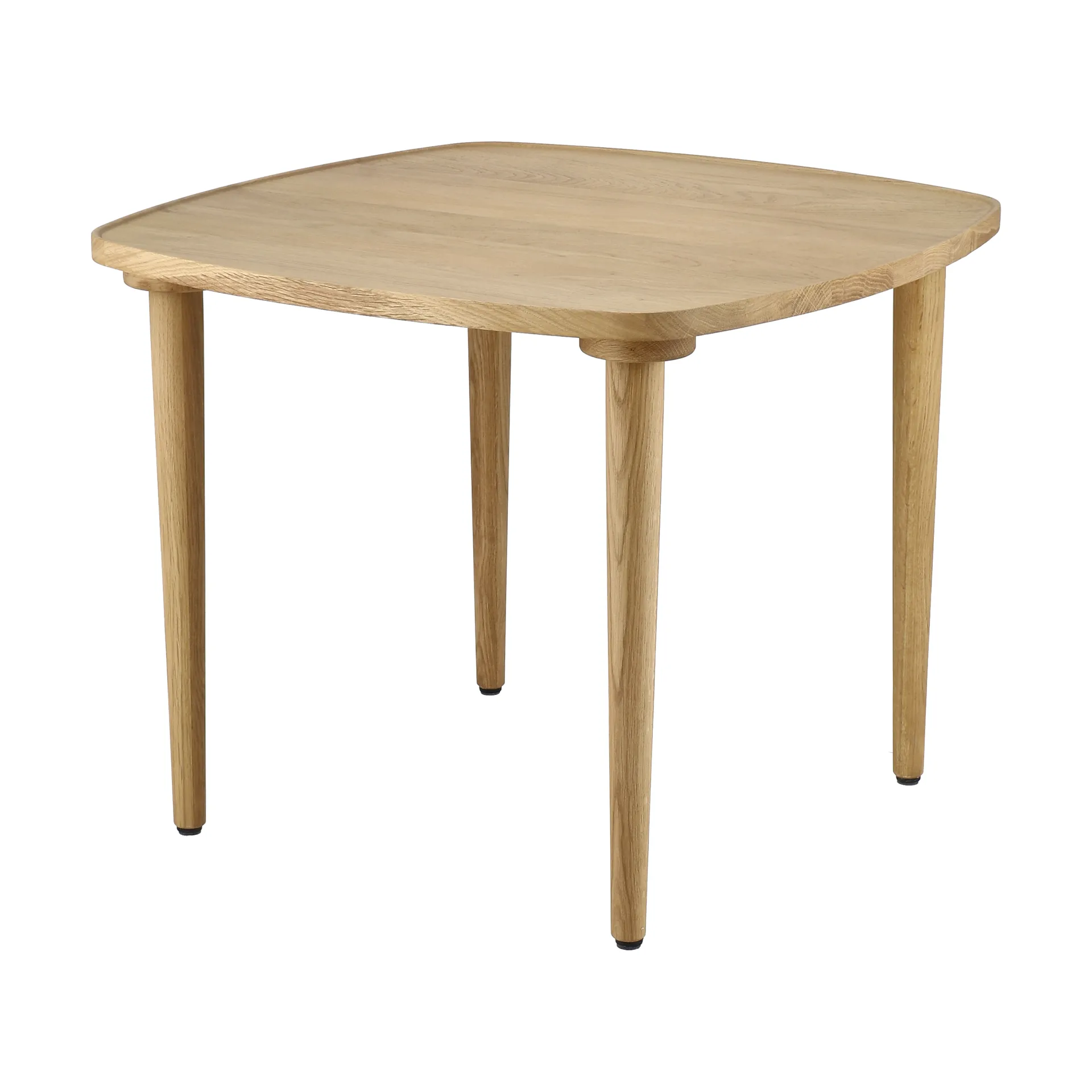 Table basse Nyhem 59x59x47 cm, Chêne laqué naturel 1898