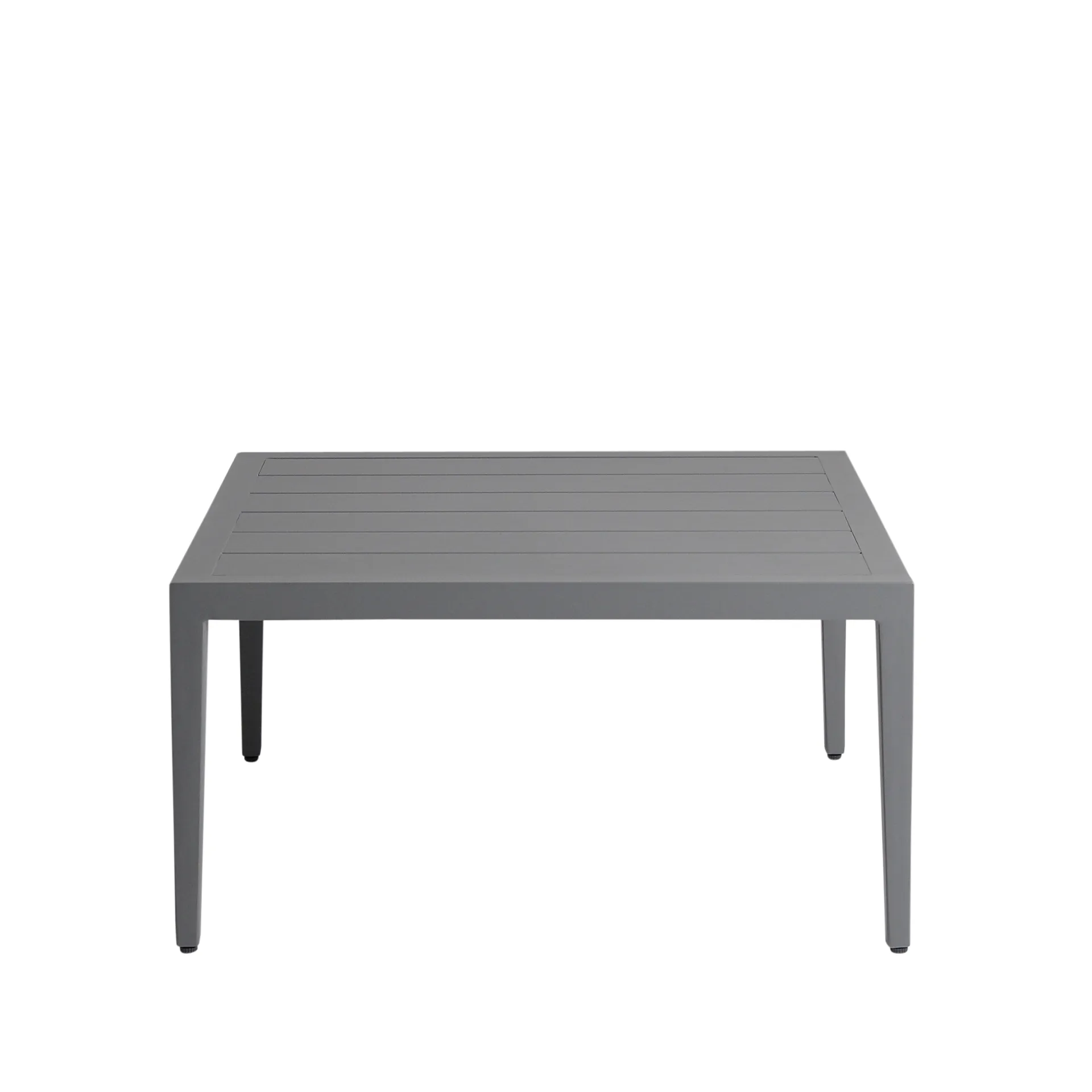Table basse Santander 78x78x40 cm, Aluminium gris 1898