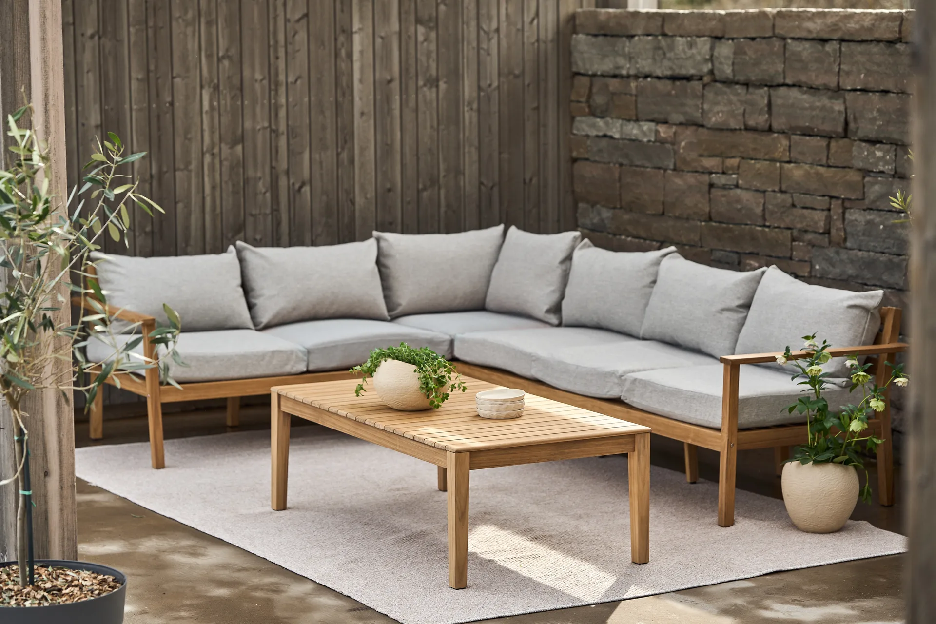 Table basse Stockaryd, Teck 1898