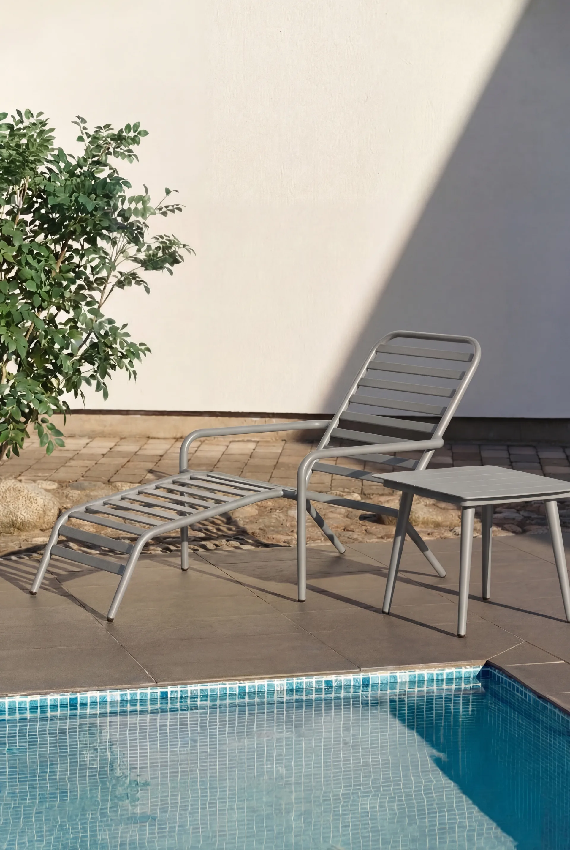 Table d'appoint Marsala, Taupe, 55x50 cm 1898