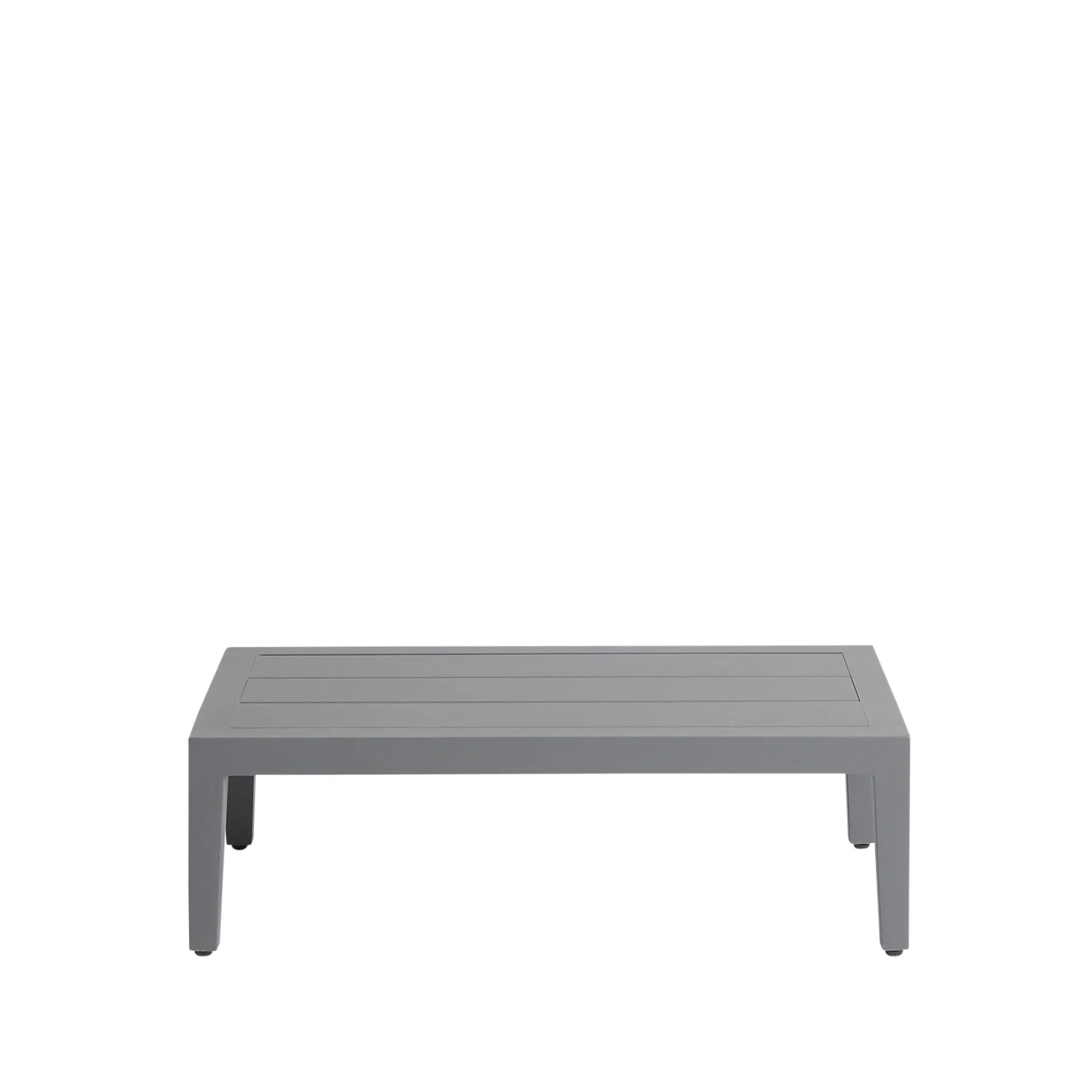 Table d'appoint Santander 75x43x24 cm, Aluminium gris 1898