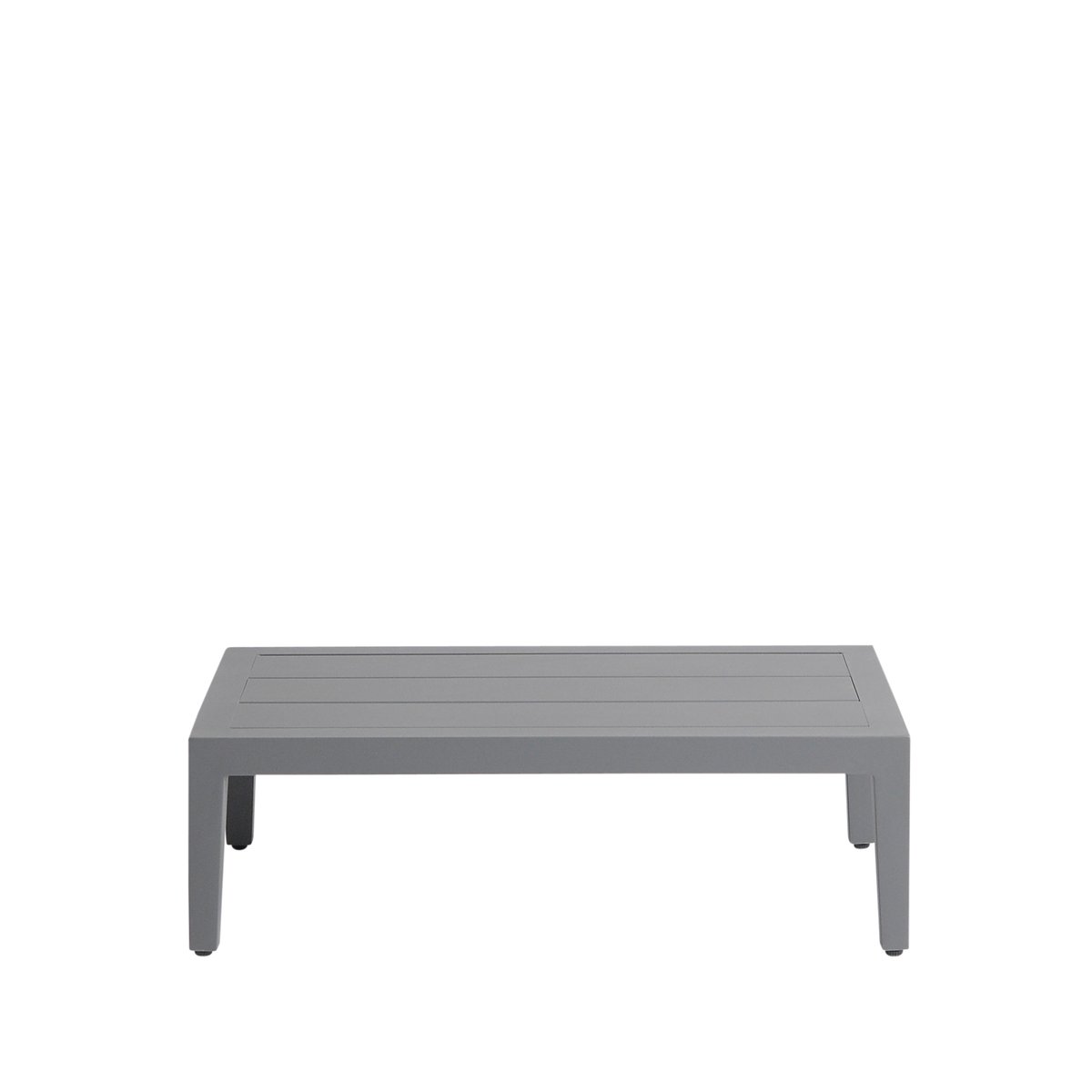 1898 table d'appoint santander 75x43x24 cm aluminium gris