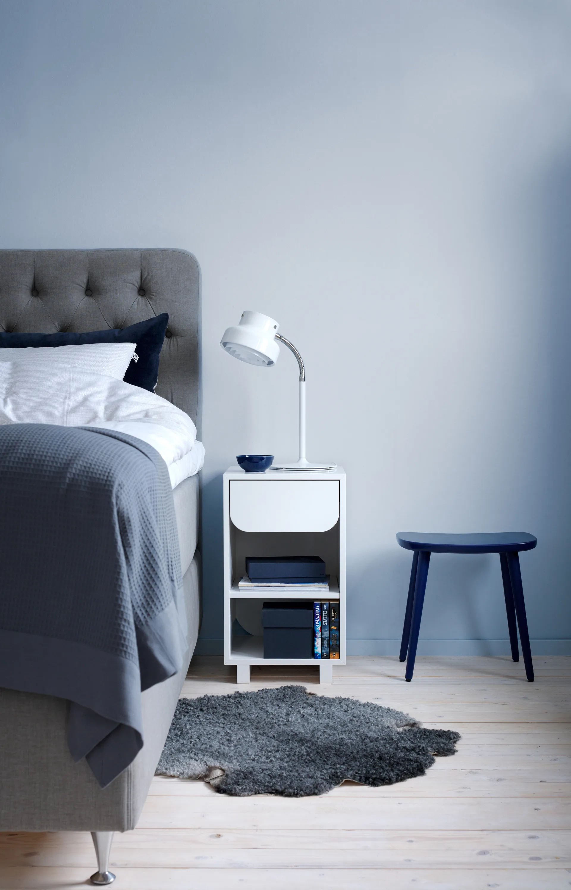 Table de chevet Vidja, Blanc 1898