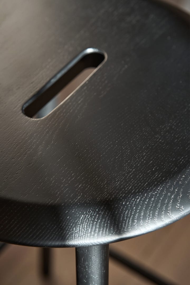 Tabouret de bar Norrabo 65 cm, Chêne laqué noir 1898