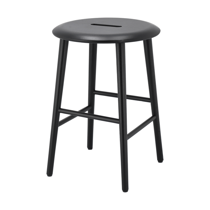 Tabouret Norrabo 45 cm - Chêne laqué noir - 1898