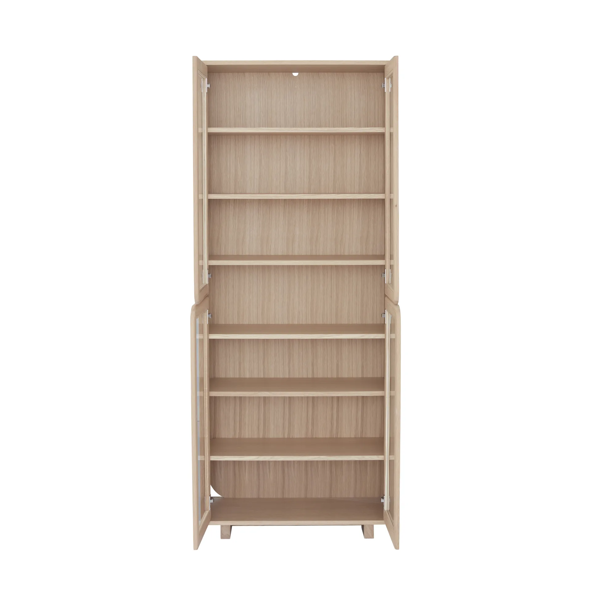 Vitrine haute Vidja, Chêne pigmenté blanc 1898