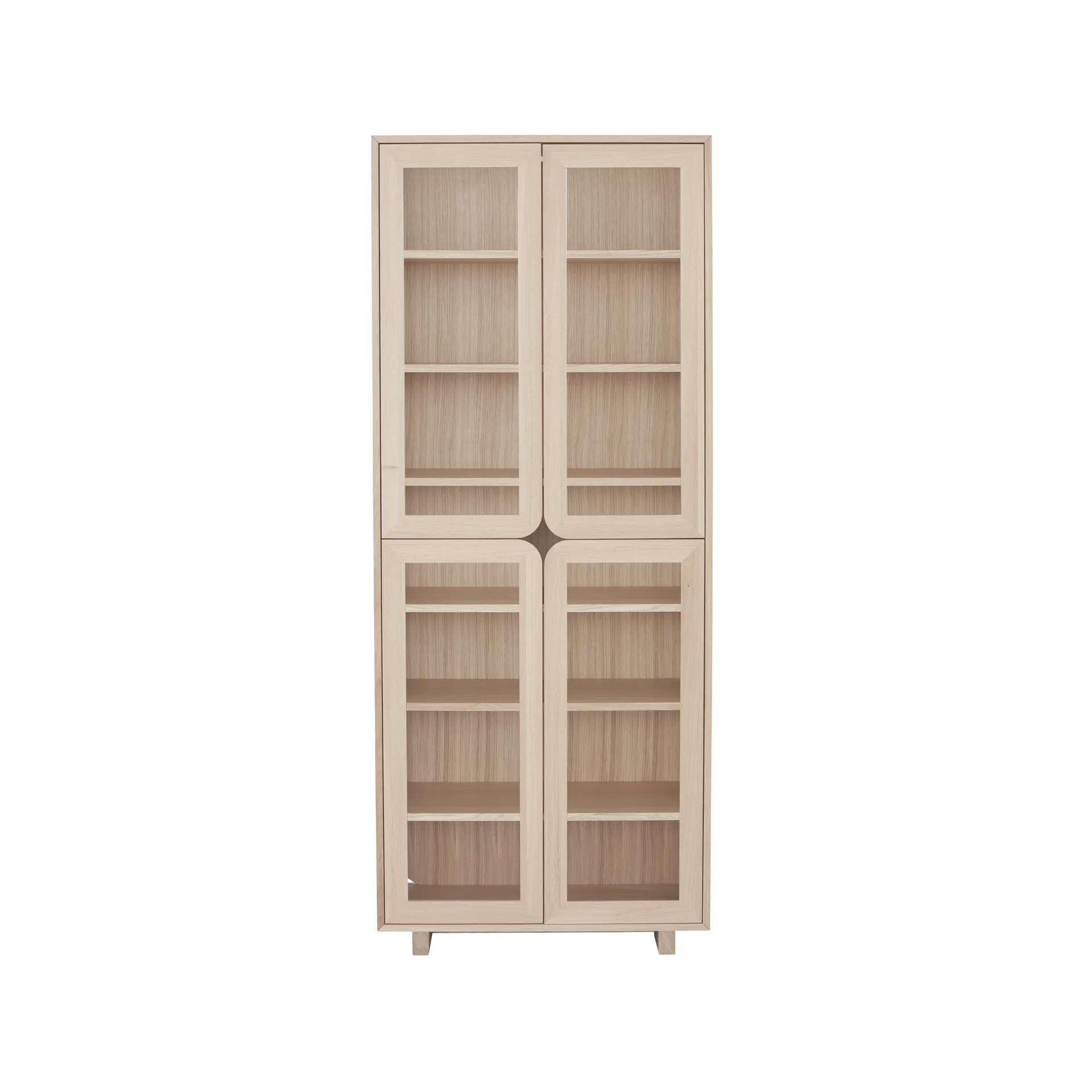 Vitrine haute Vidja, Chêne pigmenté blanc 1898