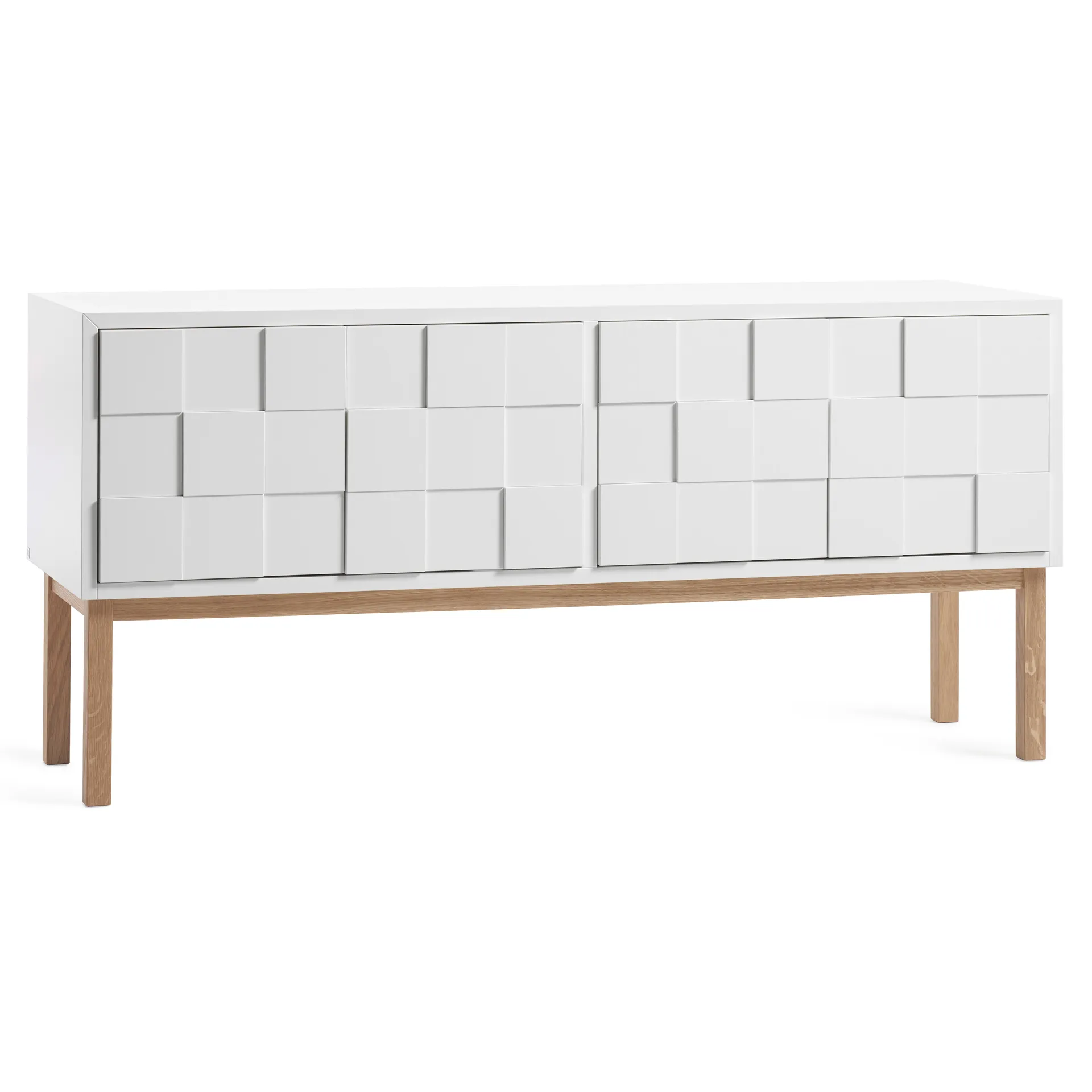 Banc multimédia Collect 2010 avec pieds, Chêne huilé blanc A2