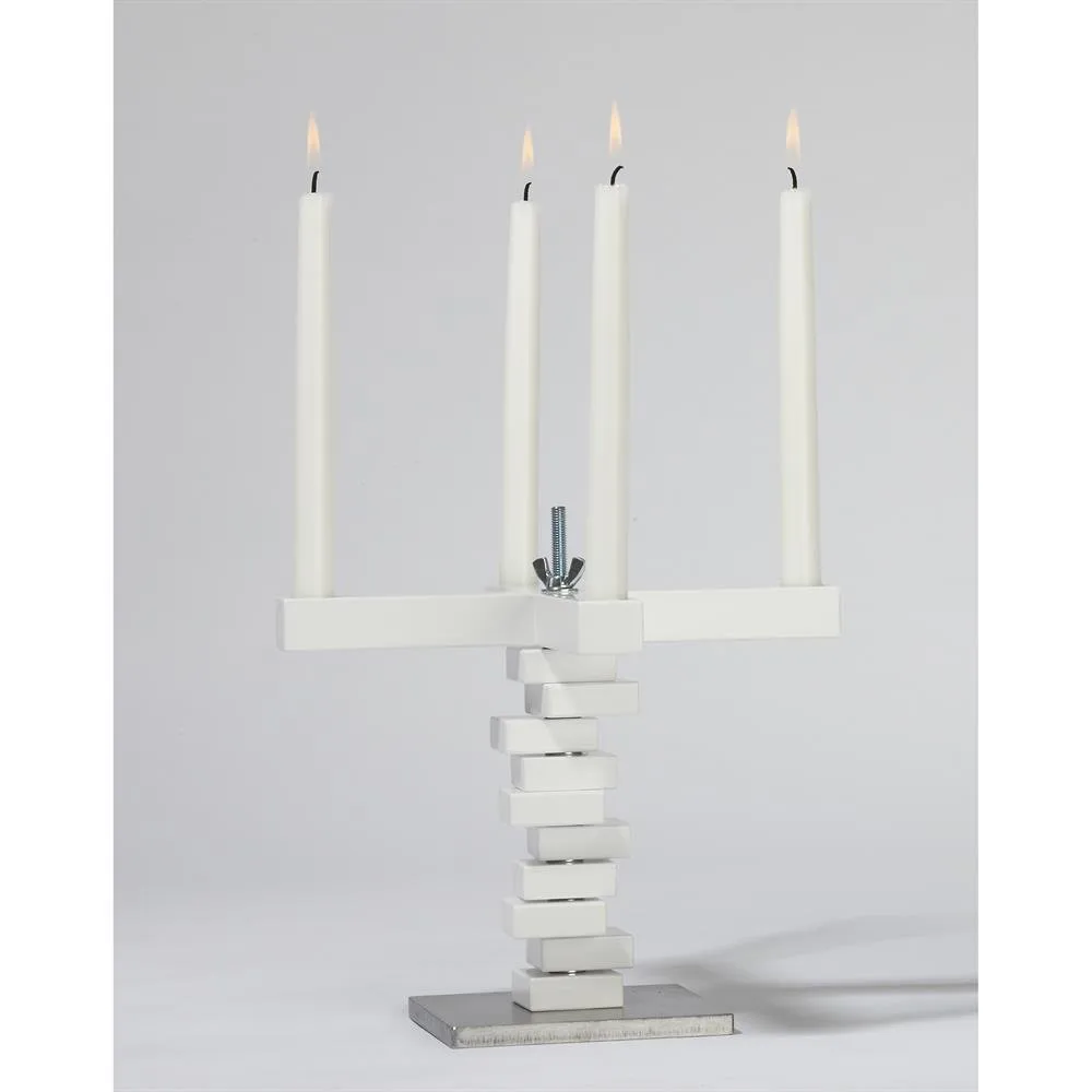 Bougeoir Spin, blanc A2