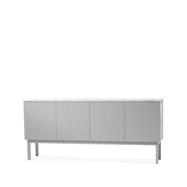 Buffet Beam - gris clair, structure gris clair, plateau en marbre carrara - A2