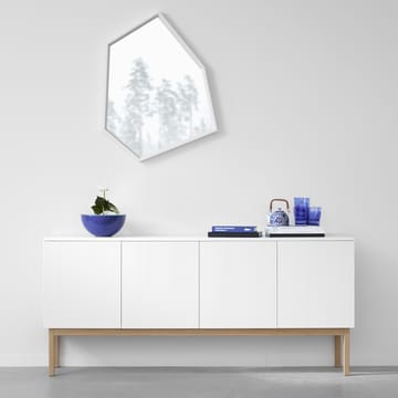 Buffet Beam - laqué blanc, socle en chêne huilé - A2