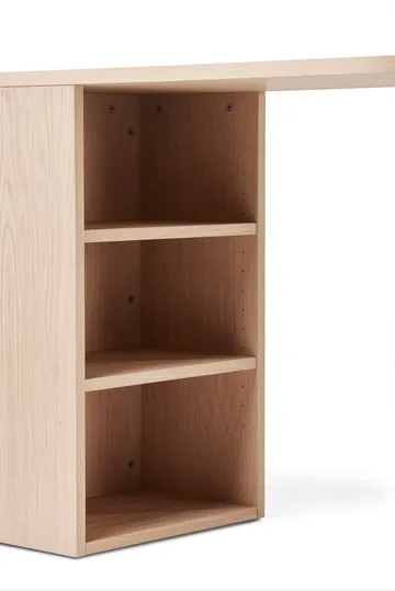 Bureau Hub - Chêne huilé blanc, 100×73×43 cm - A2