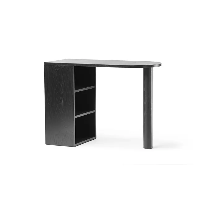 Bureau Hub - Chêne teinté noir, 100×73×43 cm - A2