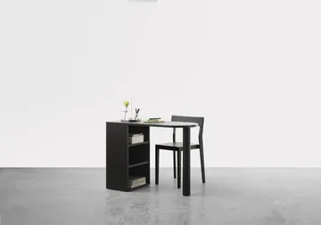 Bureau Hub - Chêne teinté noir, 100×73×43 cm - A2