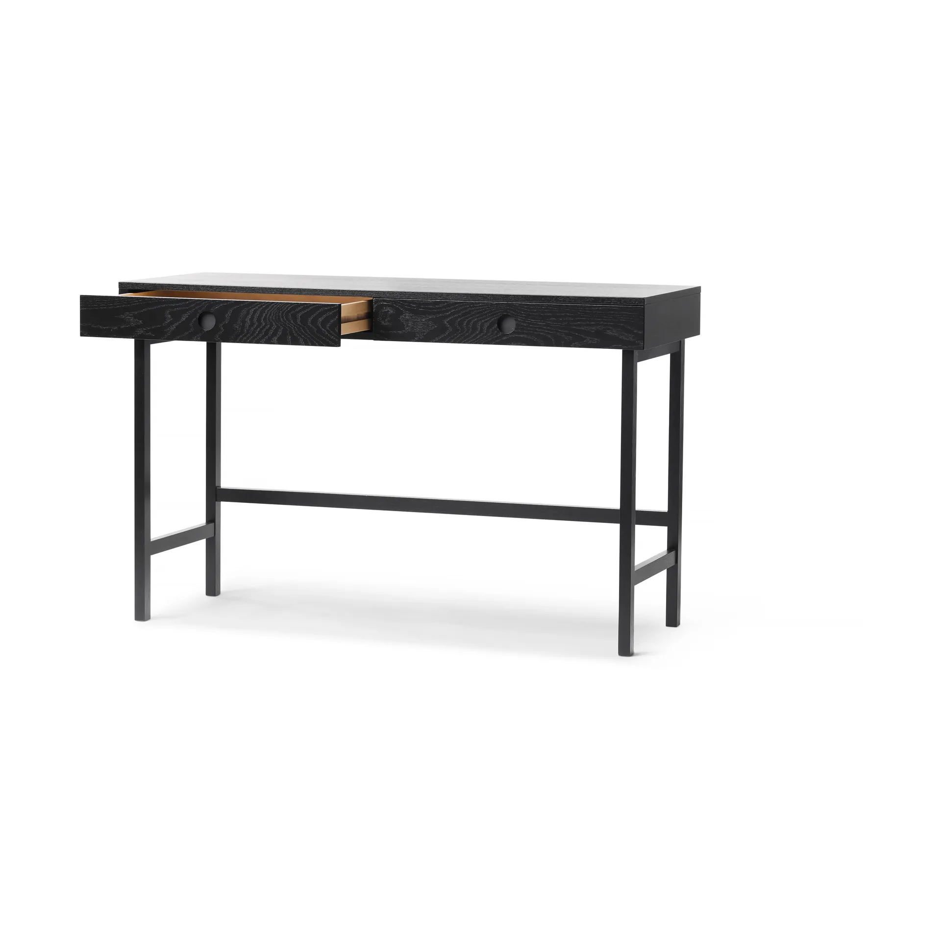 Bureau Mind, Chêne teinté noir, 118x74x44 cm A2