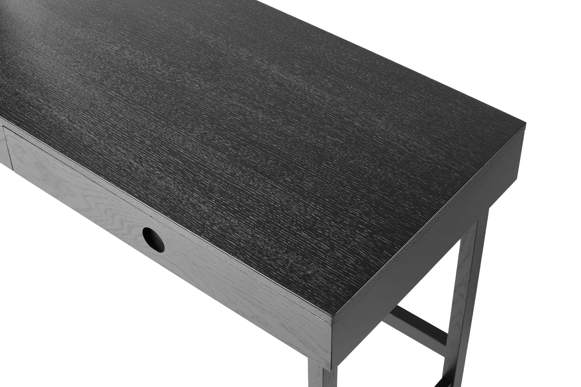 Bureau Mind, Chêne teinté noir, 118x74x44 cm A2