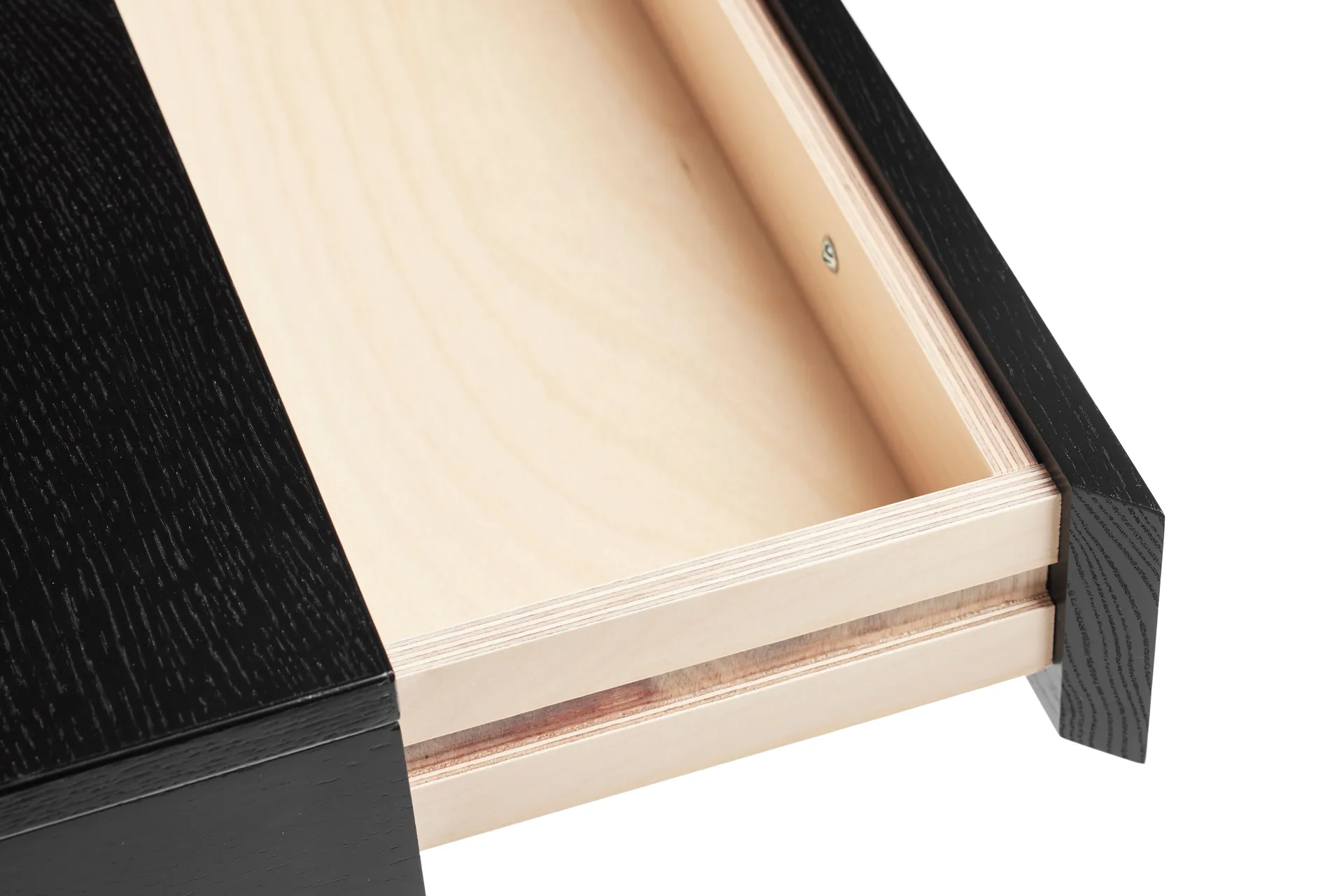 Bureau Mind, Chêne teinté noir, 118x74x44 cm A2