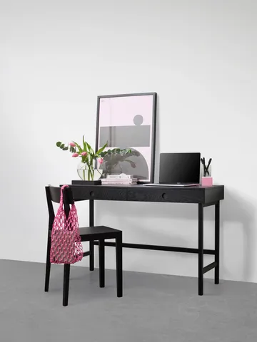 Bureau Mind - Chêne teinté noir, 118x74x44 cm - A2