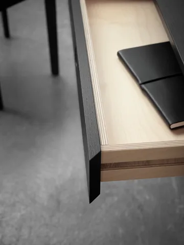 Bureau Mind - Chêne teinté noir, 118x74x44 cm - A2