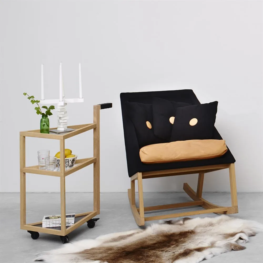 Chariot de service Move, chêne A2