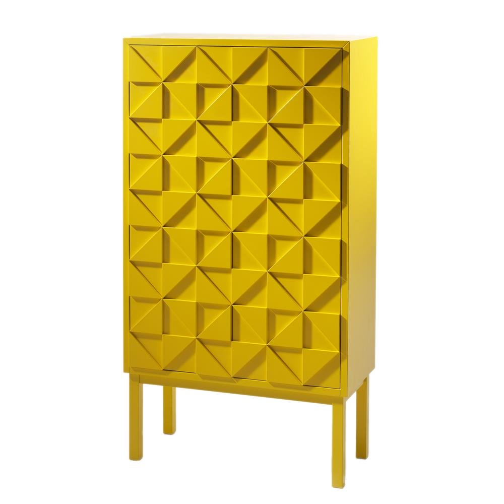 A2 Commode Collect 2011 jaune | Design Scandinave | Vitrines & présentoirs | Blanc