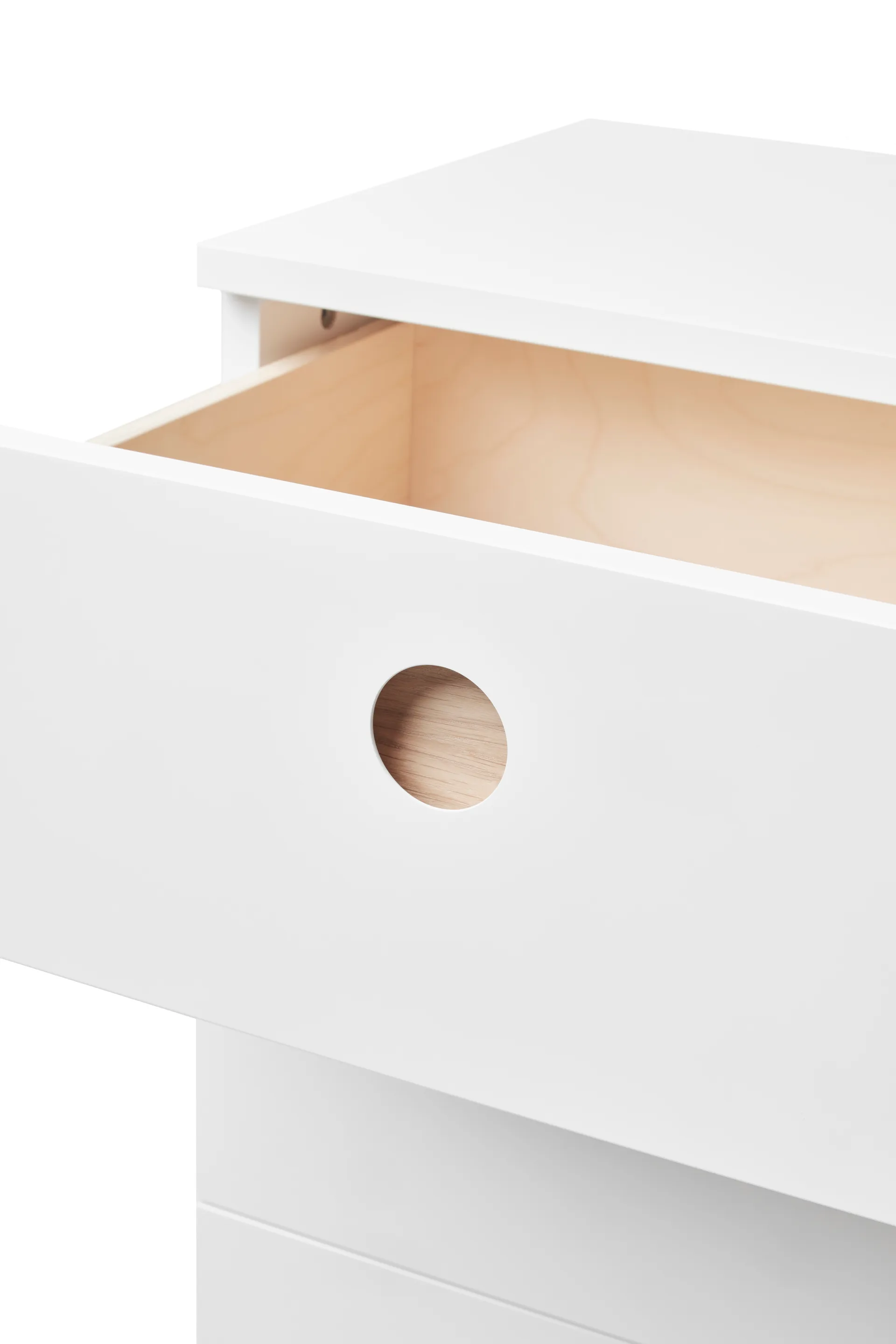 Commode Keep high, Chêne huilé blanc, 95x98x40 cm A2