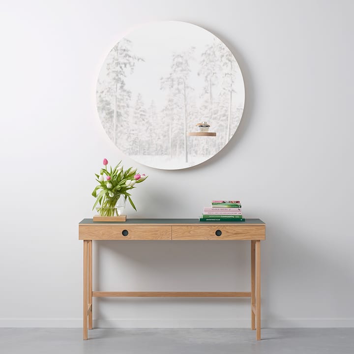 Décoration Space, chêne lasuré vert, verre A2