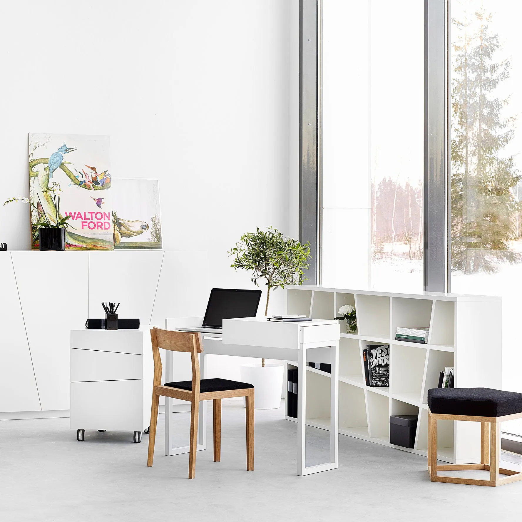 Étagère Angle, blanc A2
