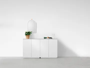 Miroir mural Echo - Blanc, 43x63 cm - A2