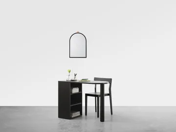 Miroir mural Echo - Noir, 43x63 cm - A2