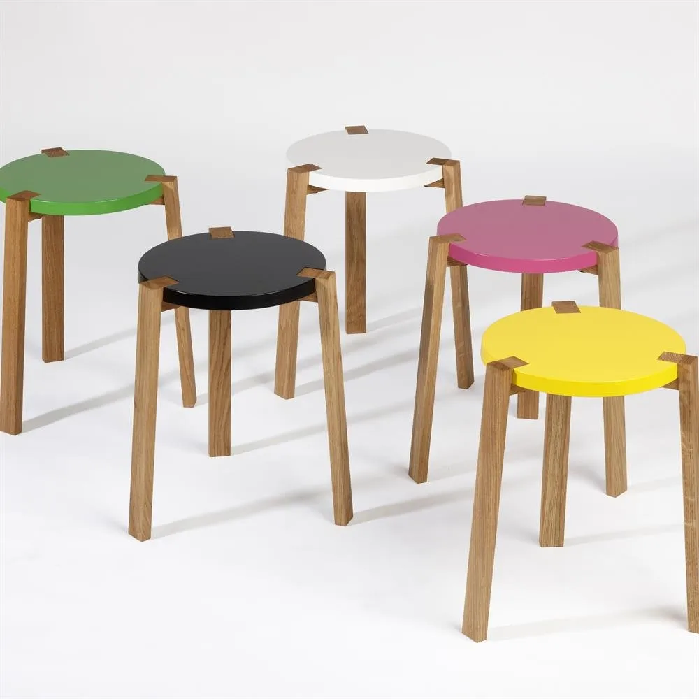 Tabouret Happy, blanc A2