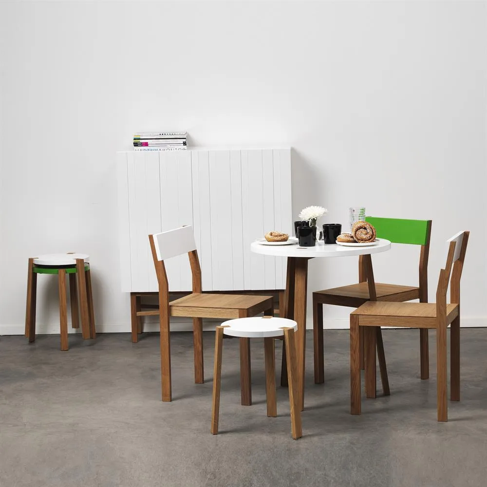 Tabouret Happy, blanc A2