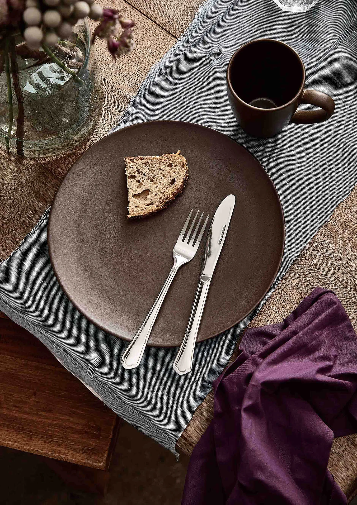 Assiette Ceramic Workshop Ø26 cm, Chestnut-matte brown Aida