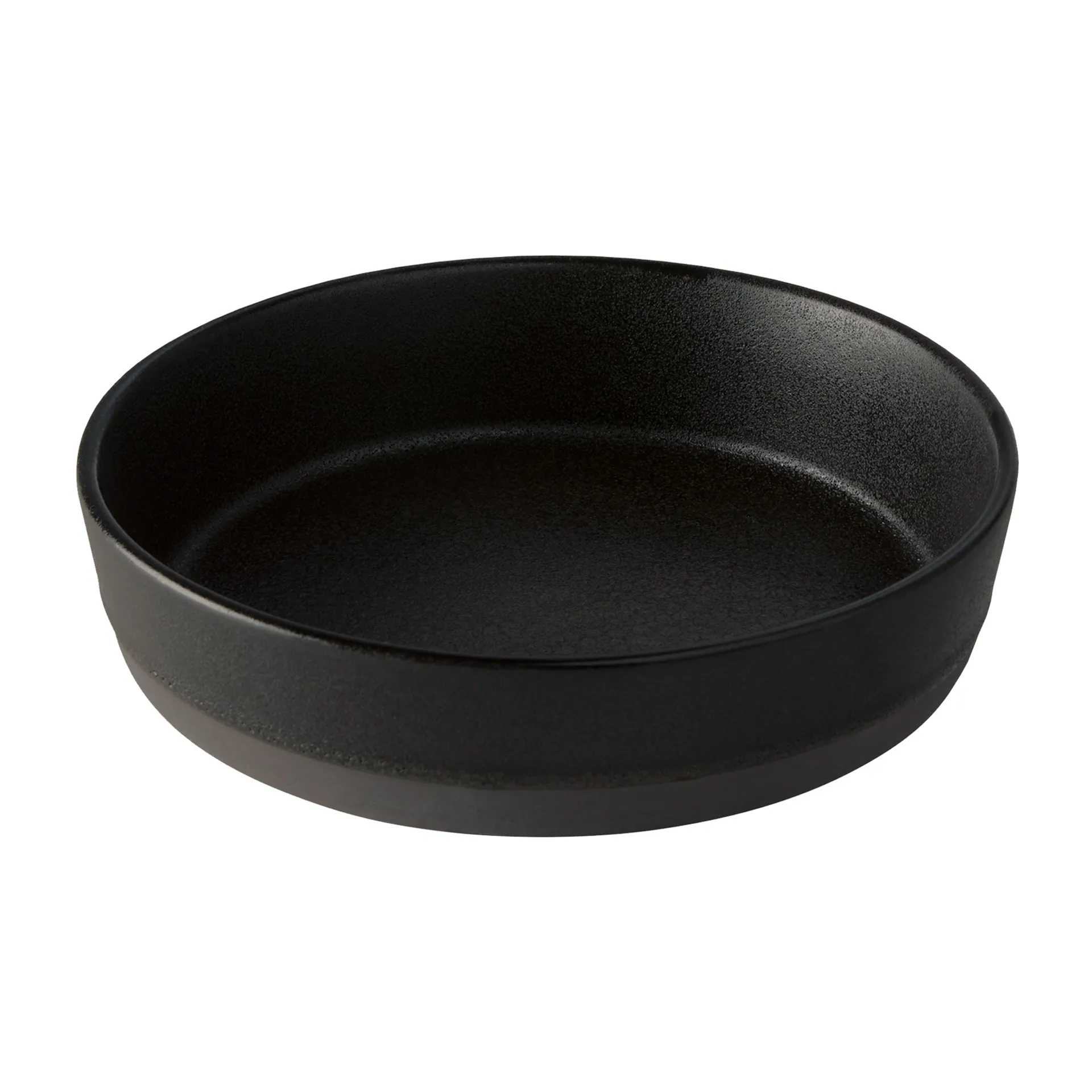Assiette creuse Raw Ø19,4 cm, Titanium black Aida