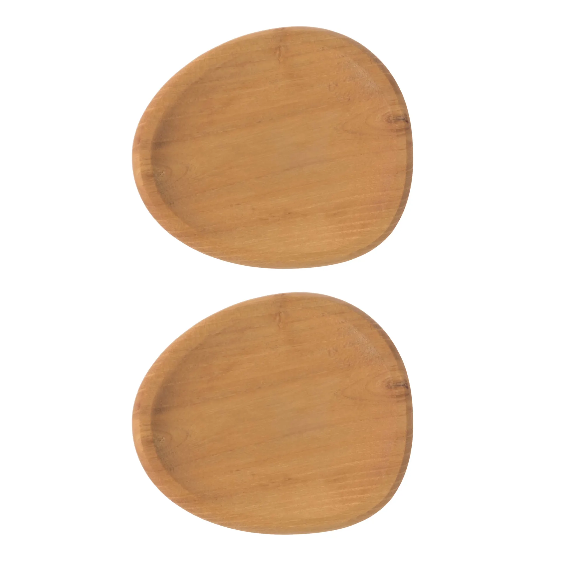 Assiette de fête Raw 13x11,4 cm lot de 2, Bois Aida