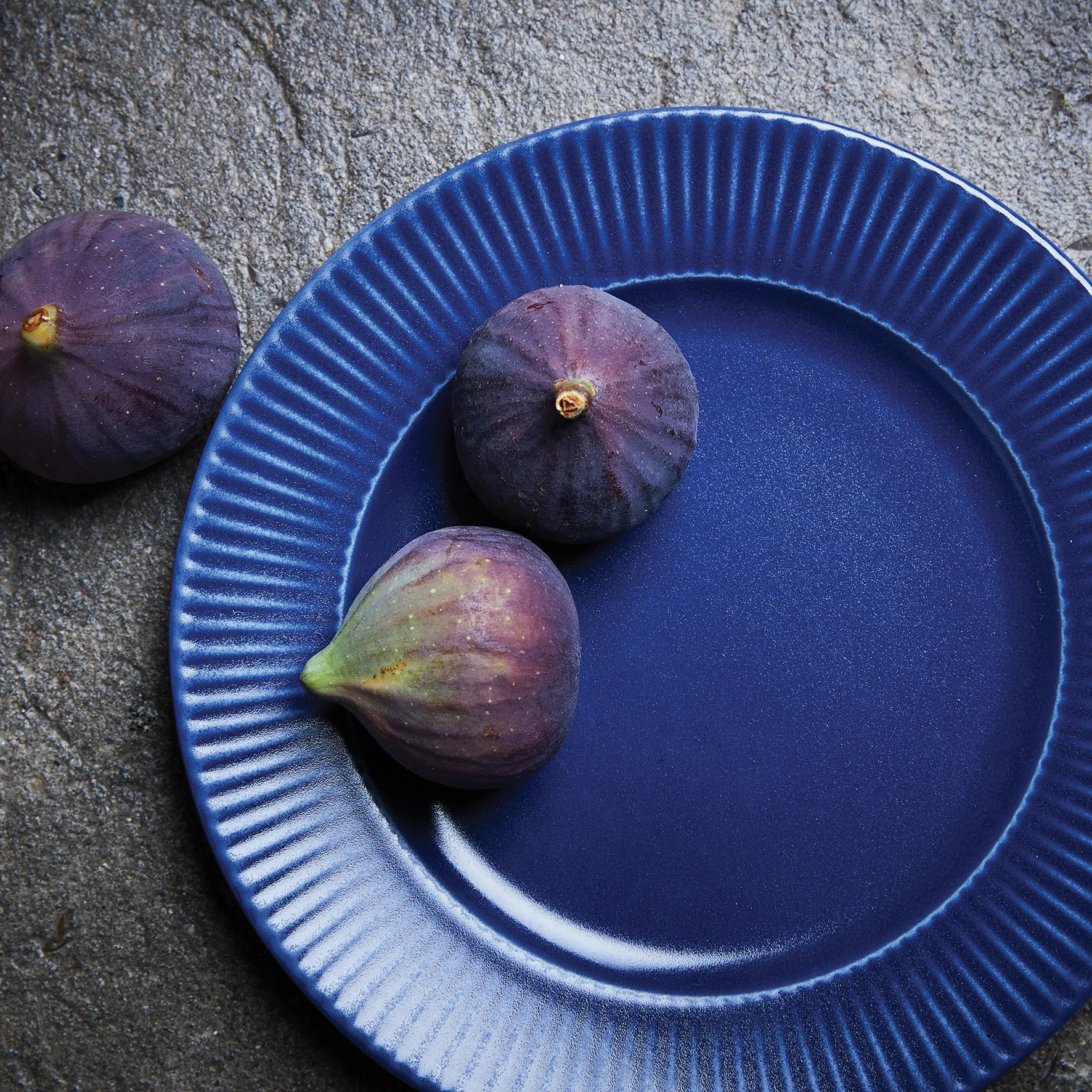 Assiette Groovy Ø 21 cm, Bleu Aida
