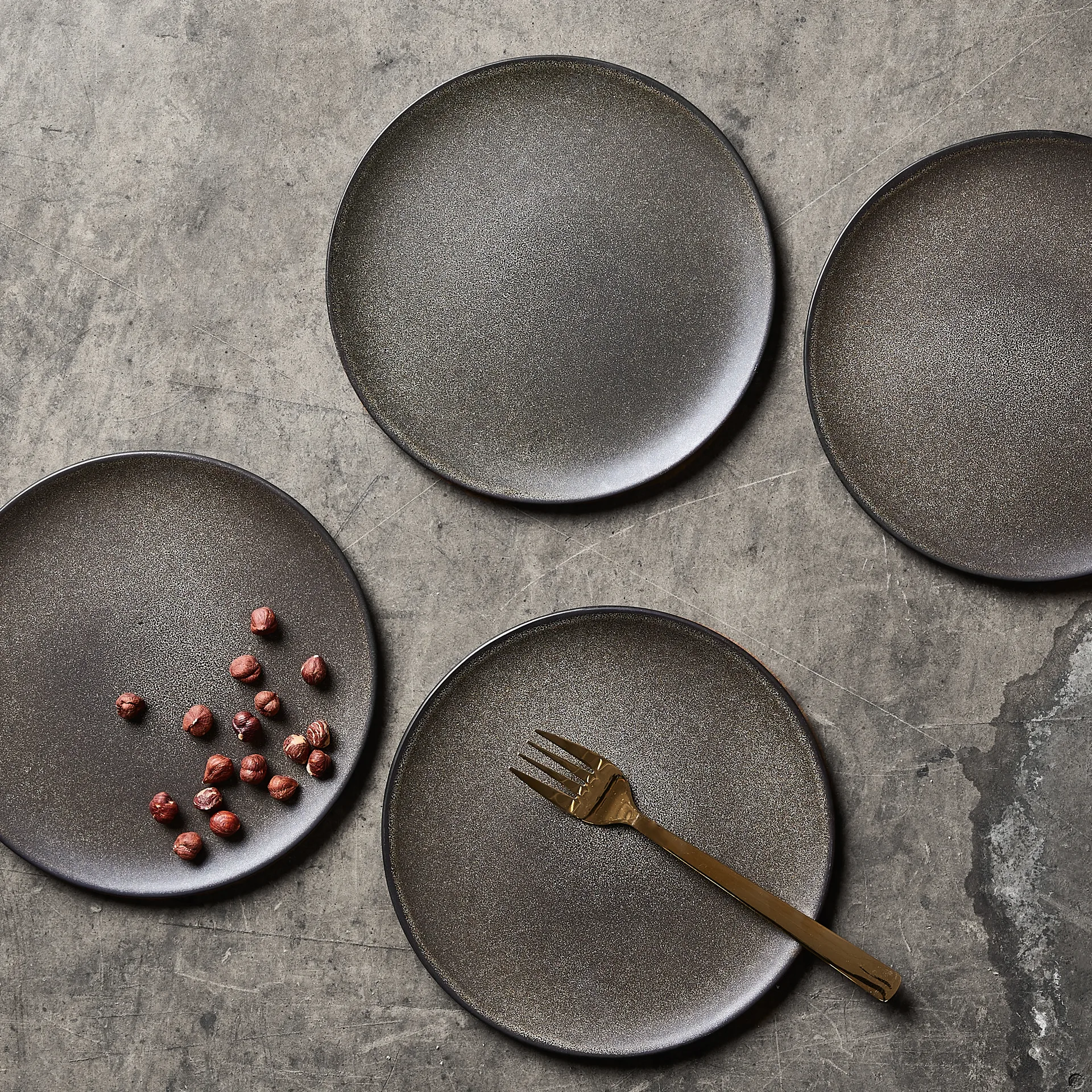 Assiette Raw Ø20 cm, Forest brown Aida