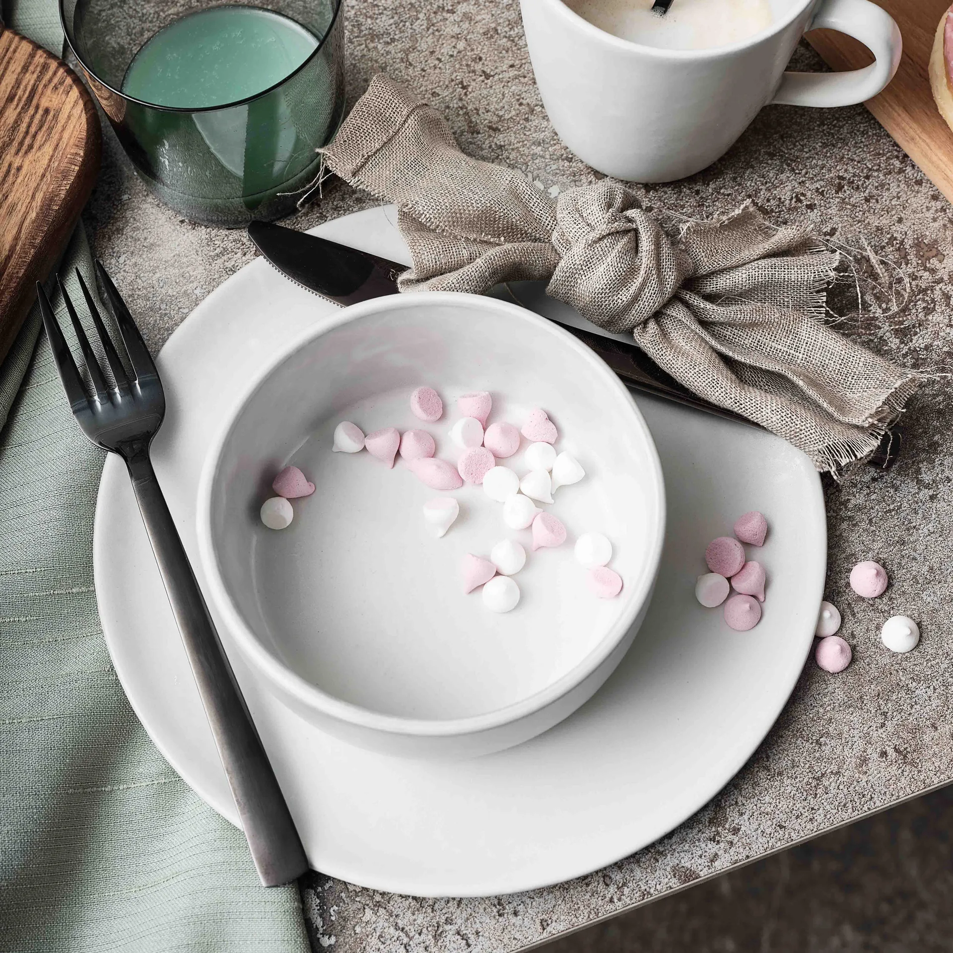 Assiette Raw Ø23 cm, Arctic white Aida