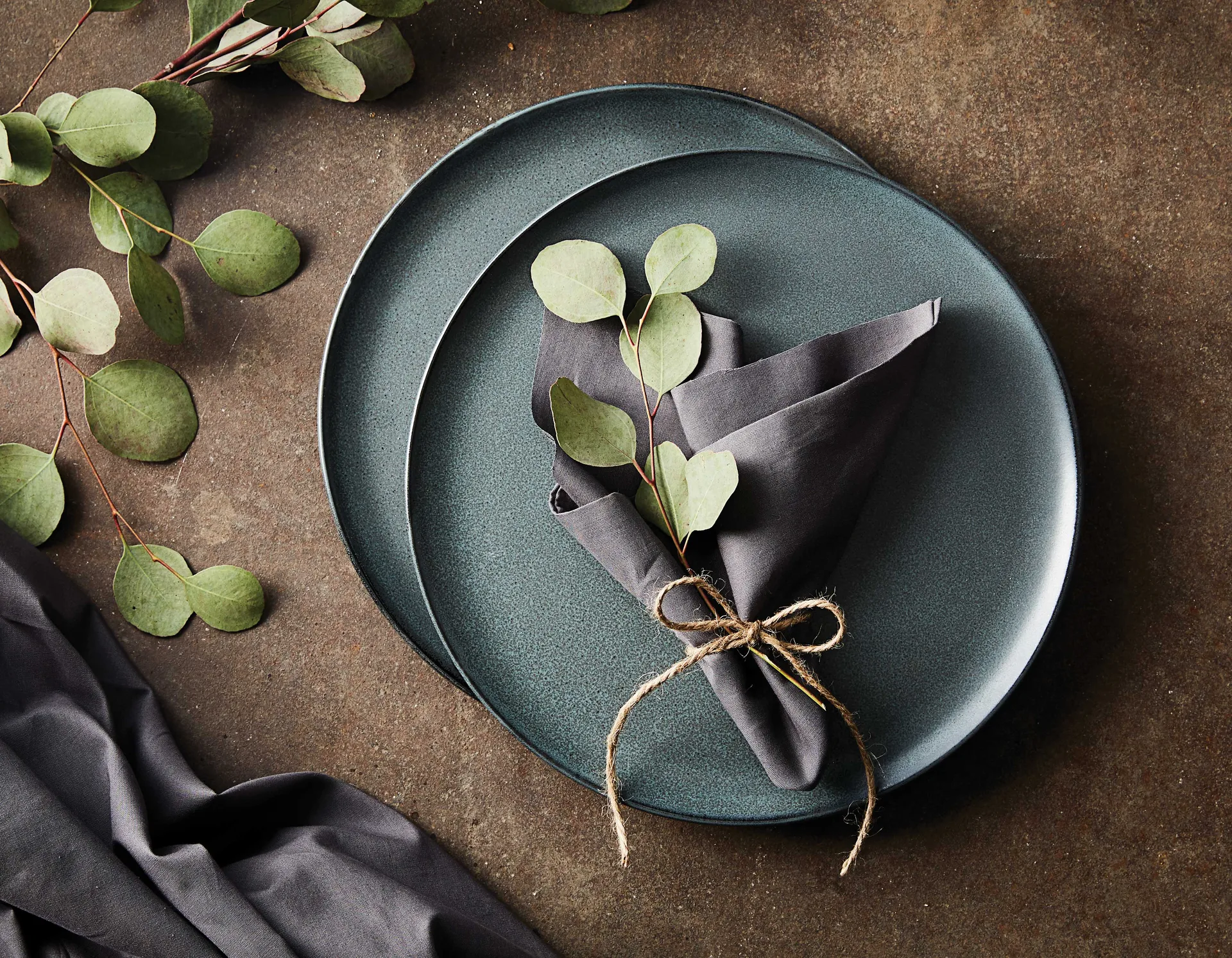 Assiette Raw Ø23 cm, Northern green Aida
