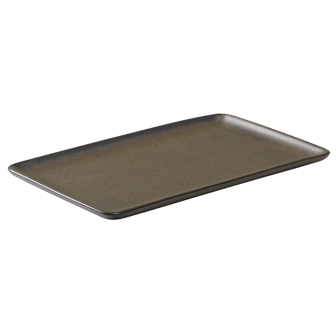 Assiette Raw 23,5 x 15 cm, Metallic brown Aida