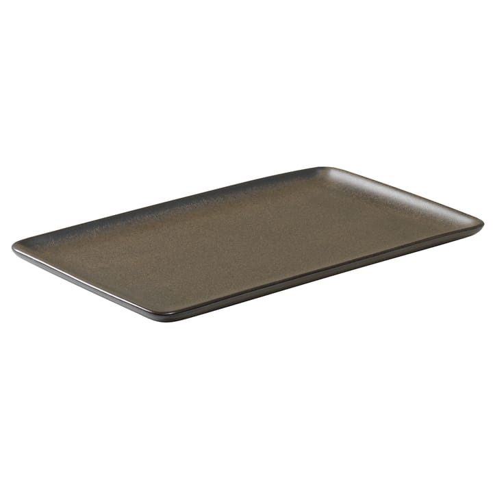 Assiette Raw 23,5 x 15 cm - Metallic brown - Aida