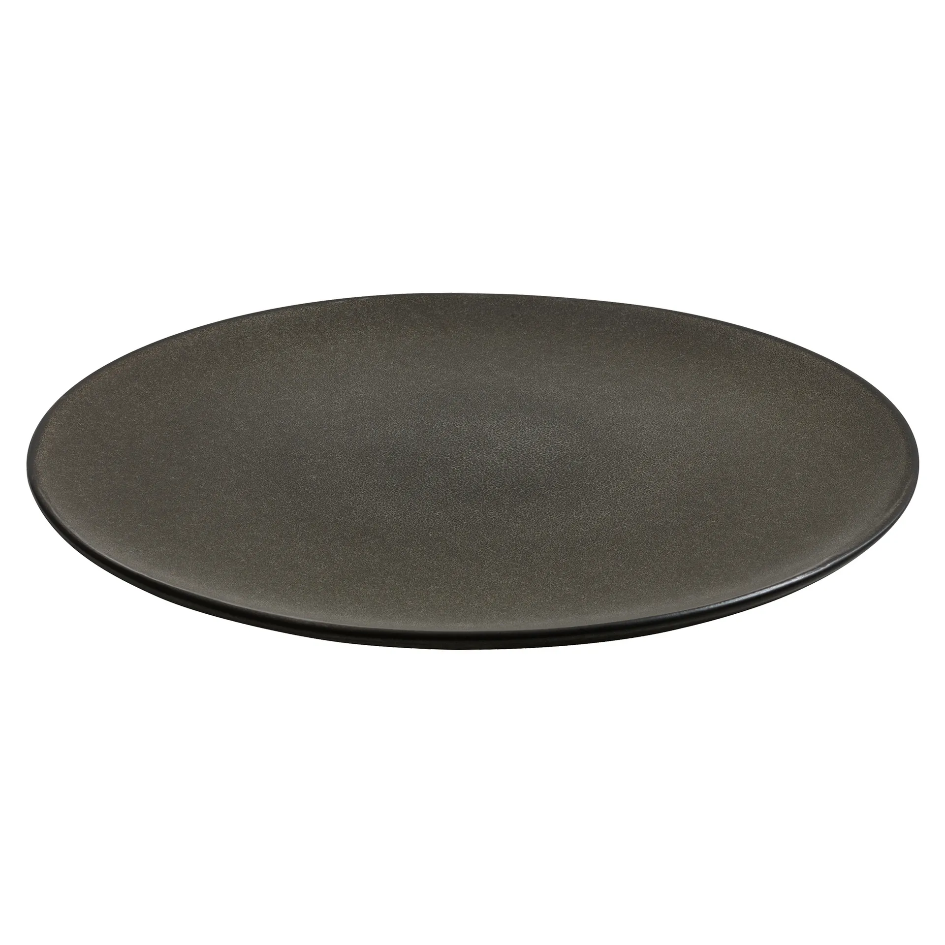 Assiette Raw Ø28 cm, Forest brown Aida