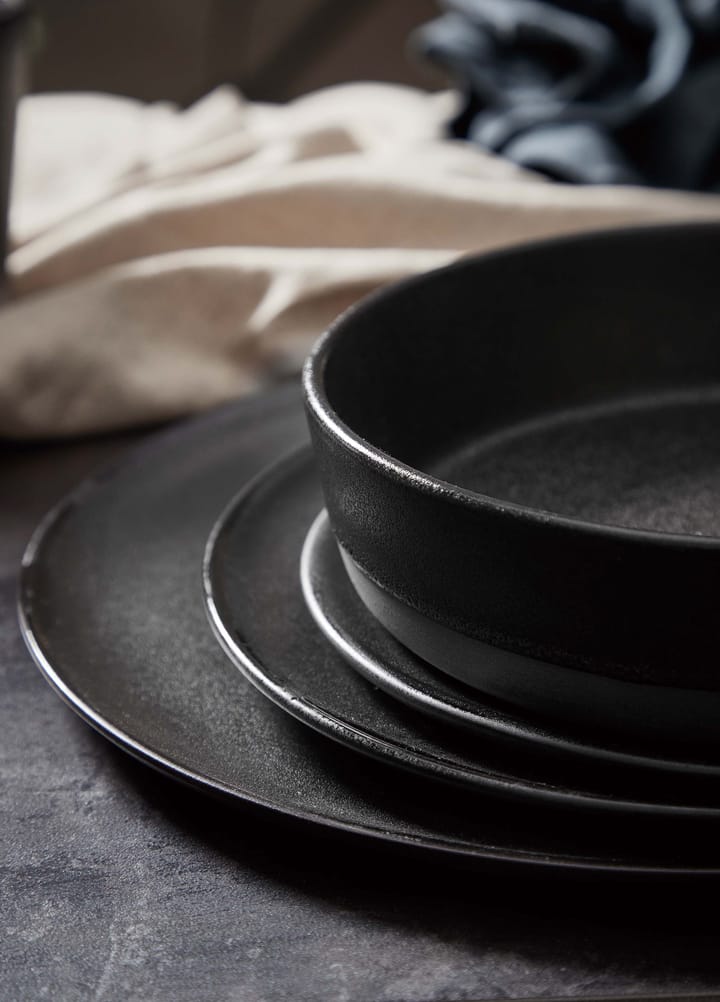 Assiette Raw Ø28 cm - Titanium black - Aida