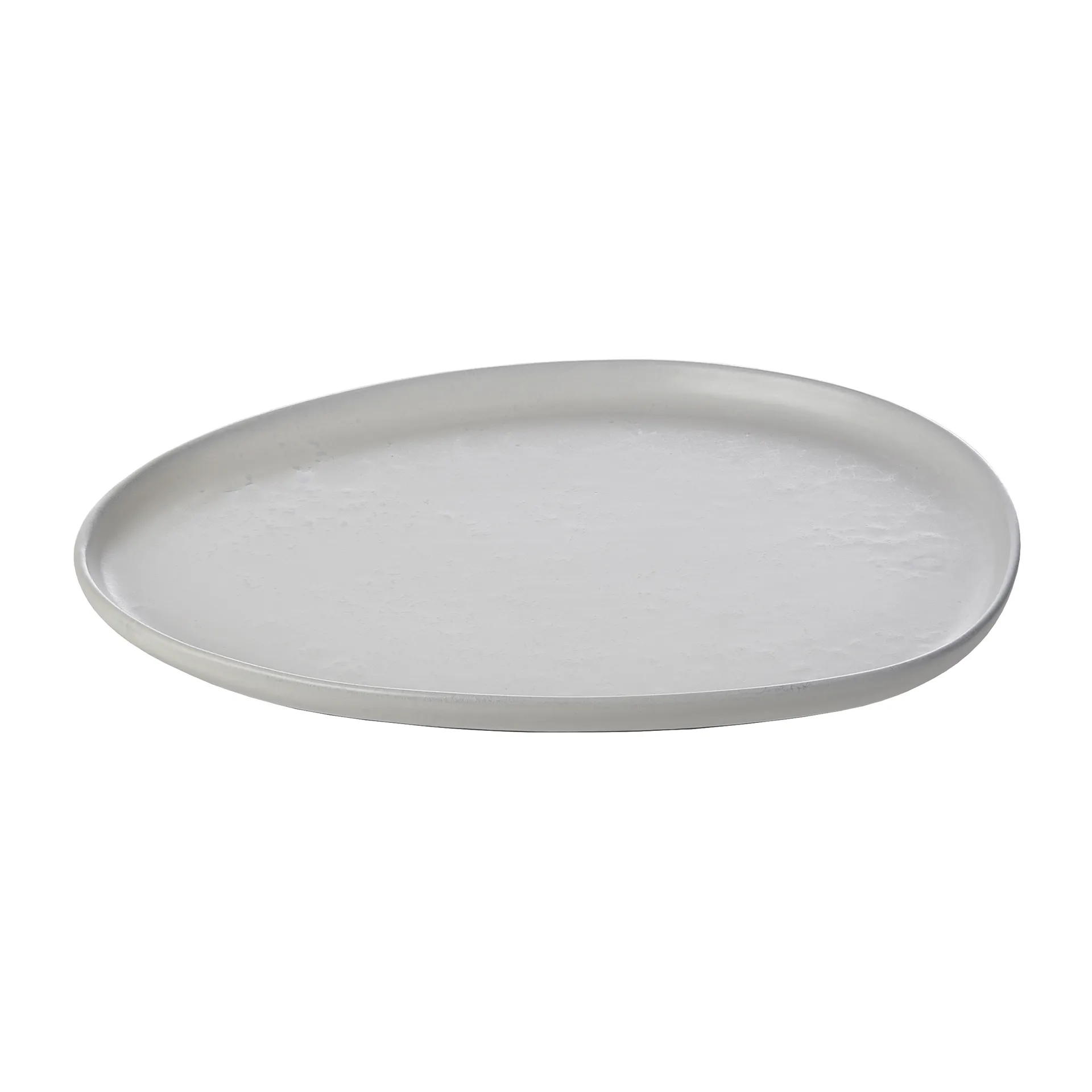 Assiette Raw Organic 24x21 cm, Blanc artique Aida