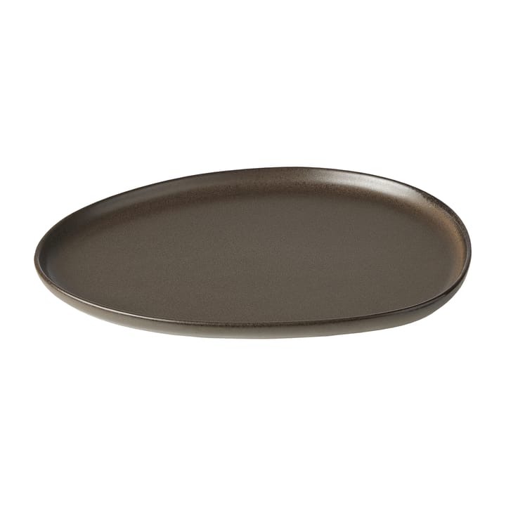 Assiette Raw Organic 24x21 cm, Marron métallisé Aida