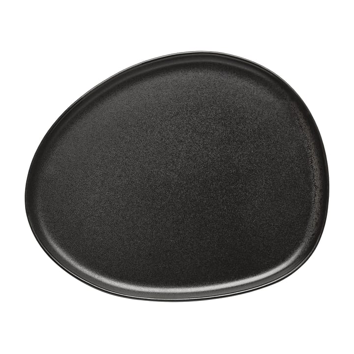 Assiette Raw Organic 24x21 cm - Noir titane - Aida